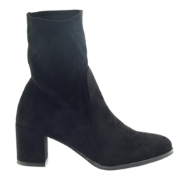 Schwarze Lycra-Stiefel von Sergio Leone