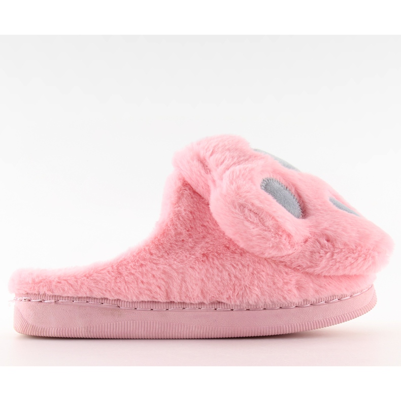 Damenhausschuhe rosa und grau DD93 W.PINK