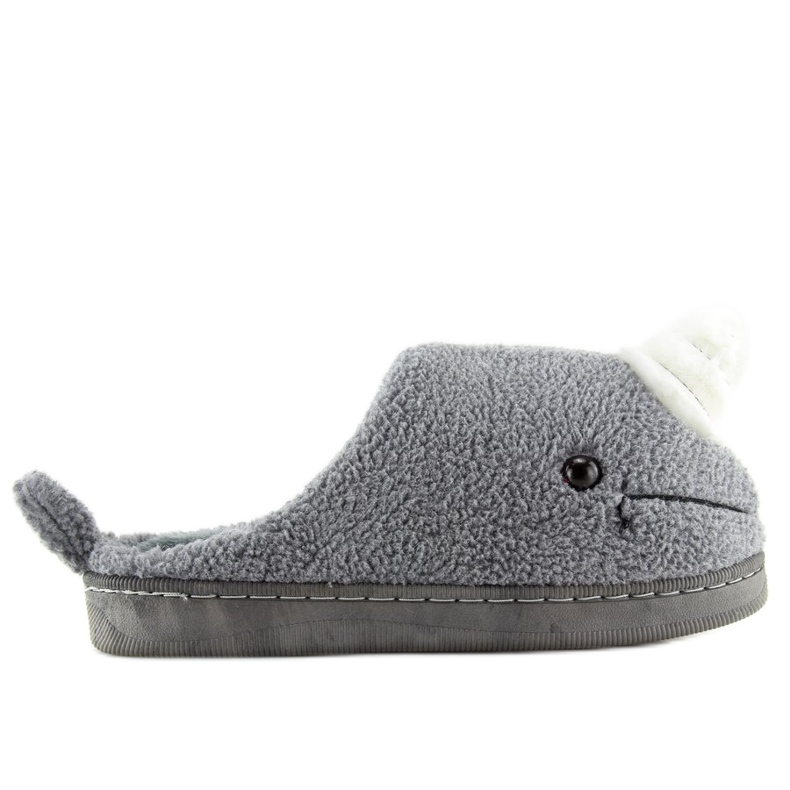 Graue Damenhausschuhe DD92 Grau