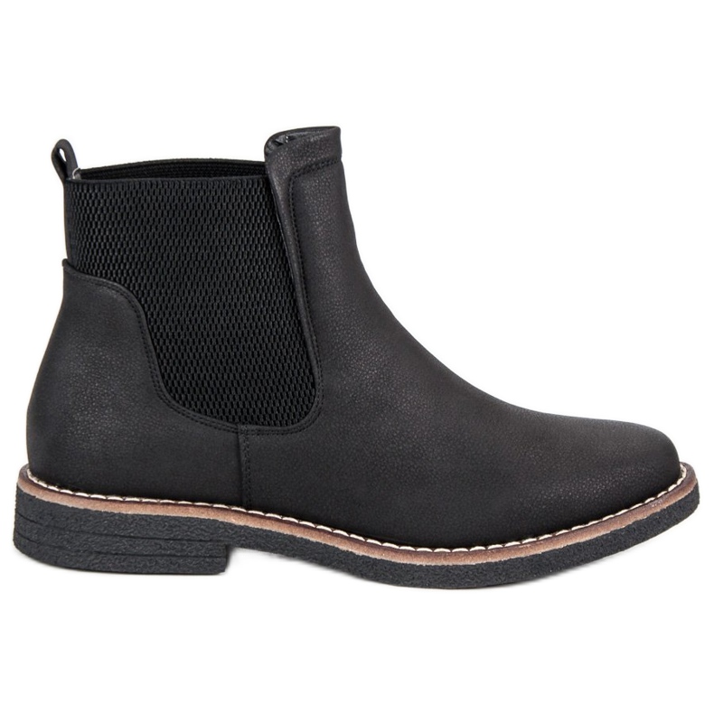 R'S Klassische Jodhpur-Stiefel schwarz