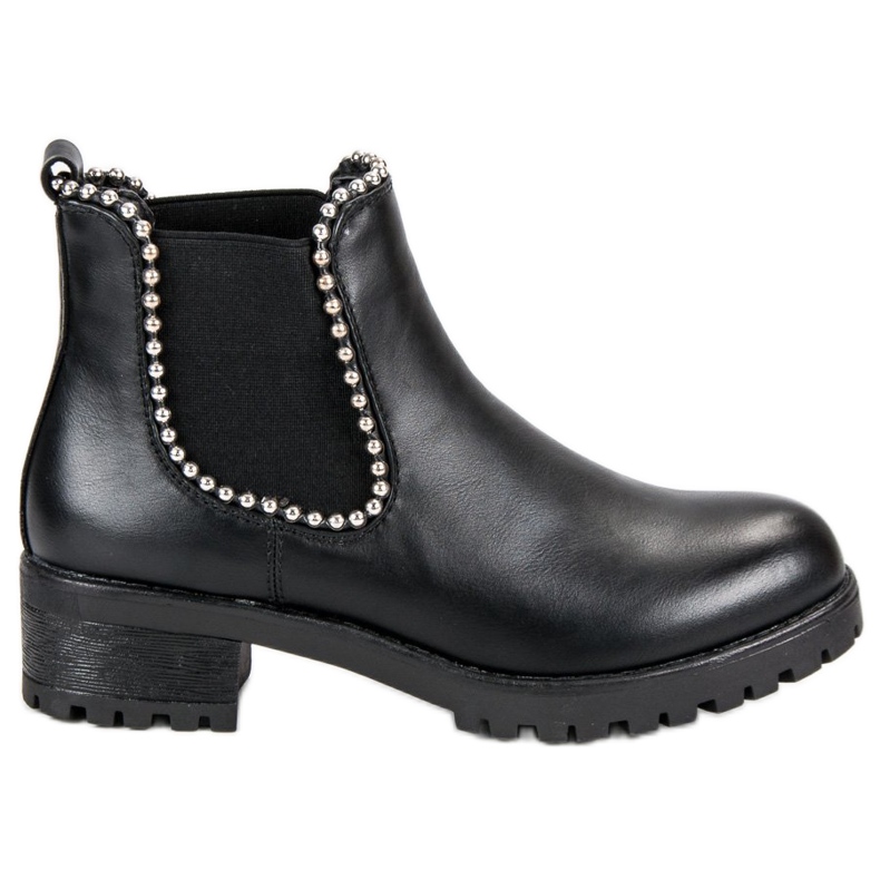 Sixth Sense Schwarze Stiefeletten Jodhpur-Stiefel