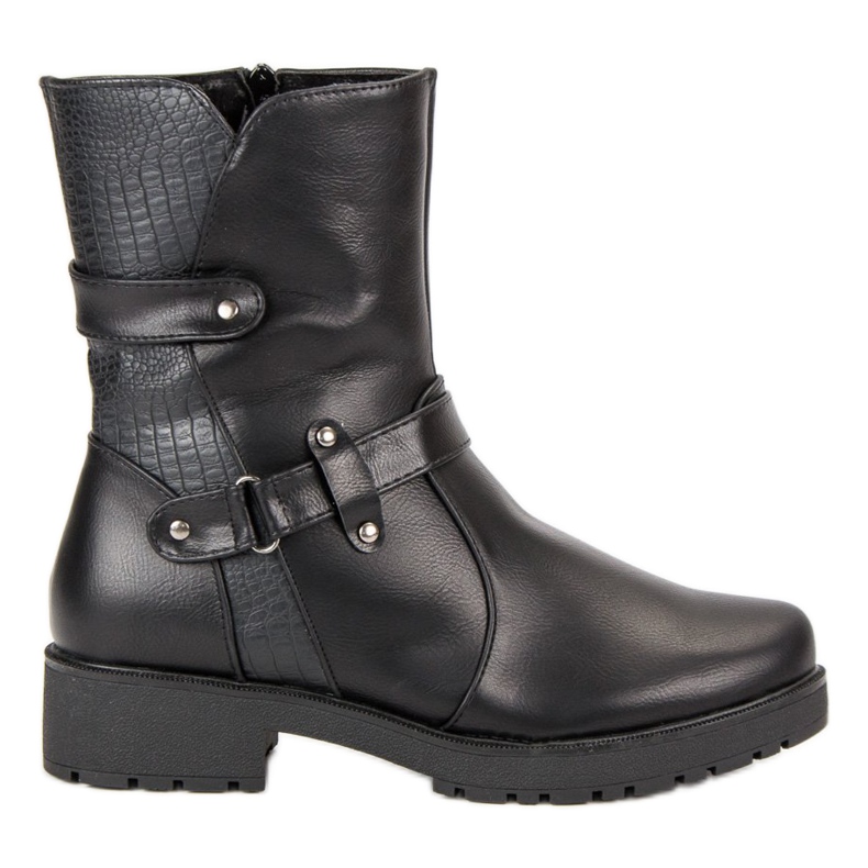 Warme Stiefel Arbeiter schwarz