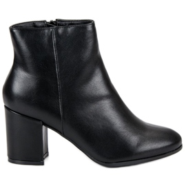 Weide Schwarze warme Stiefeletten