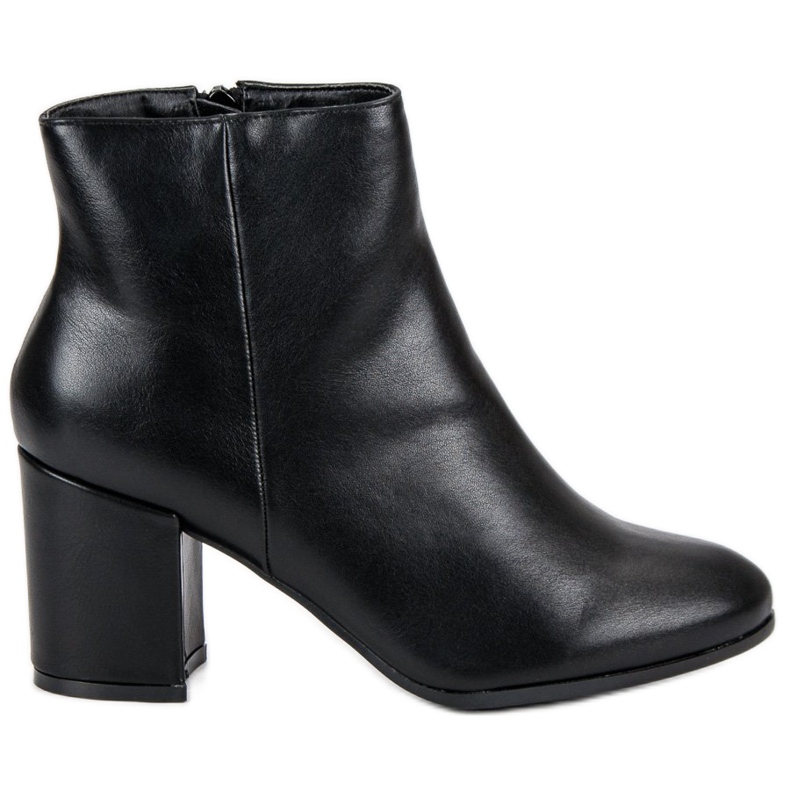 Weide Schwarze warme Stiefeletten