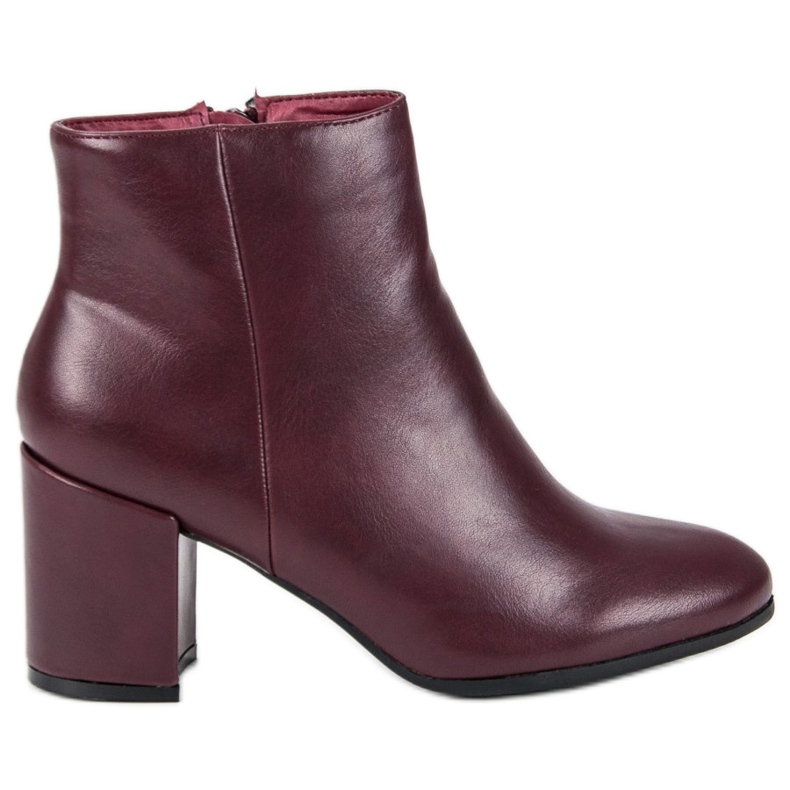 Weide Isolierte Stiefel in Bordeaux rot