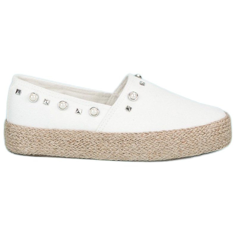 J. Star Weiße Espadrilles