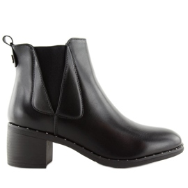 Schwarze Chelsea-Boots, schwarz 8932 Schwarz