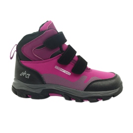Mttrek Stiefeletten mit Klettverschluss MT TREK 011 fuchsia schwarz violett rosa