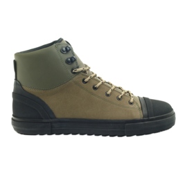 Armani Jeans Herren Ledersneaker grün