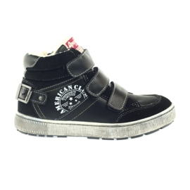 American Club, schwarze Wintersportschuhe 17779