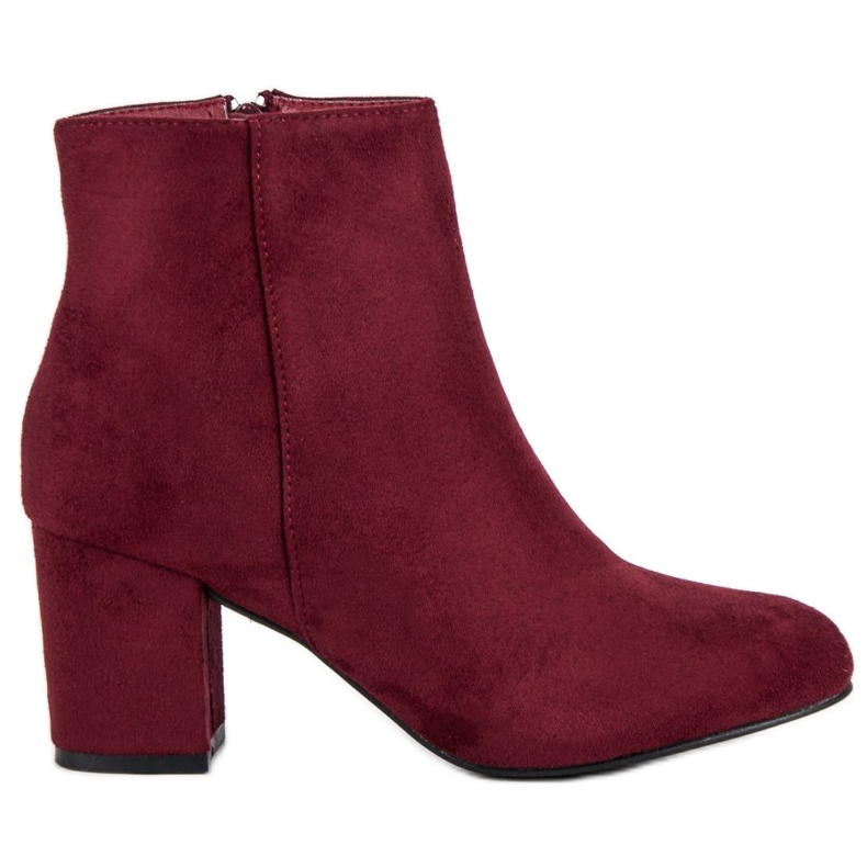 Mannika Wildlederstiefeletten am Pfosten rot