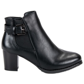 J. Star Elegante Damenstiefel schwarz