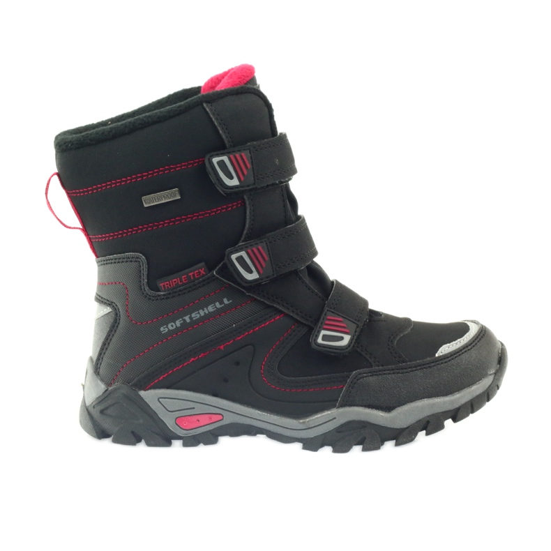 American Club American Boots Winterstiefel mit einer Membran von 1809 schwarz rot