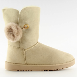 Emusy mit Pompon beige SP04P beige