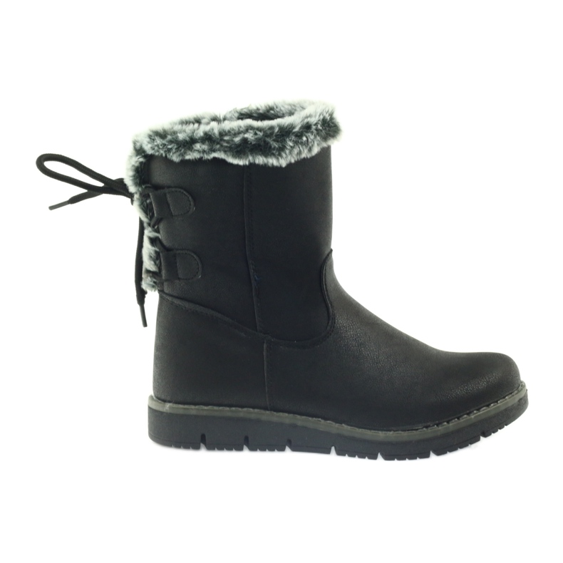 American Club American High Boots Winterstiefel mit Zinn schwarz