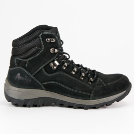 American Club Amerikanisches Trekking aus Leder schwarz