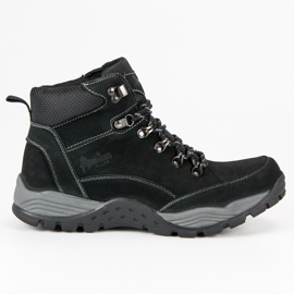 American Club Amerikanische Fallensteller aus Leder schwarz