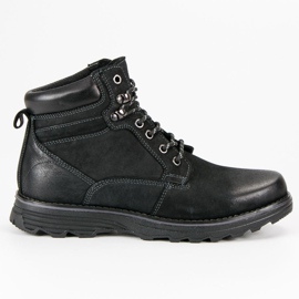 American Club Schwarze hohe amerikanische Stiefel