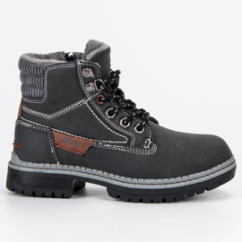 American Club Jungen amerikanische Fallensteller schwarz