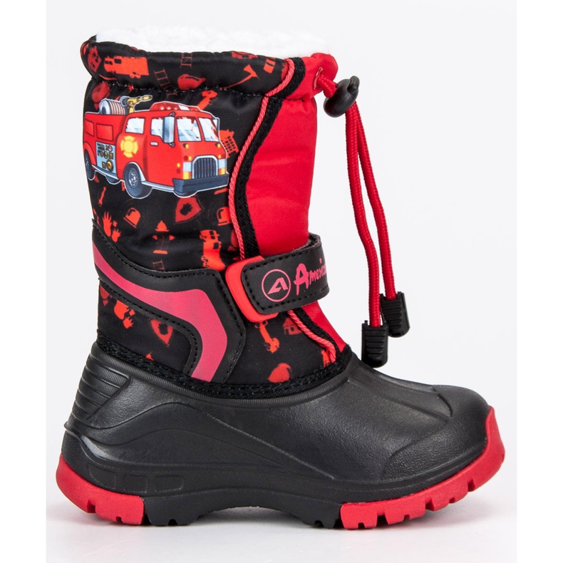 American Club Warme amerikanische Gummistiefel schwarz