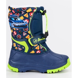 American Club Warme amerikanische Gummistiefel blau