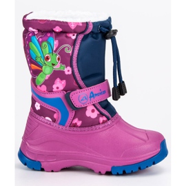American Club Warme amerikanische Gummistiefel violett