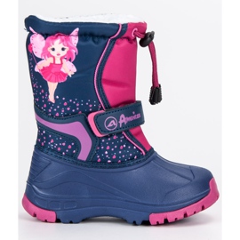 American Club Warme amerikanische Gummistiefel blau