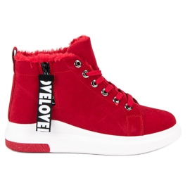 Warme Turnschuhe rot