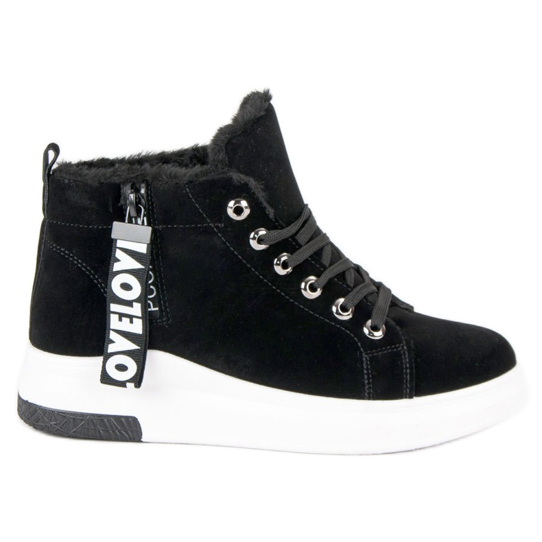 Warme Turnschuhe schwarz