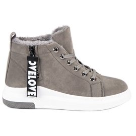 Warme Turnschuhe grau