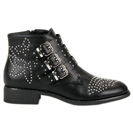 Bestelle Rockstiefel schwarz