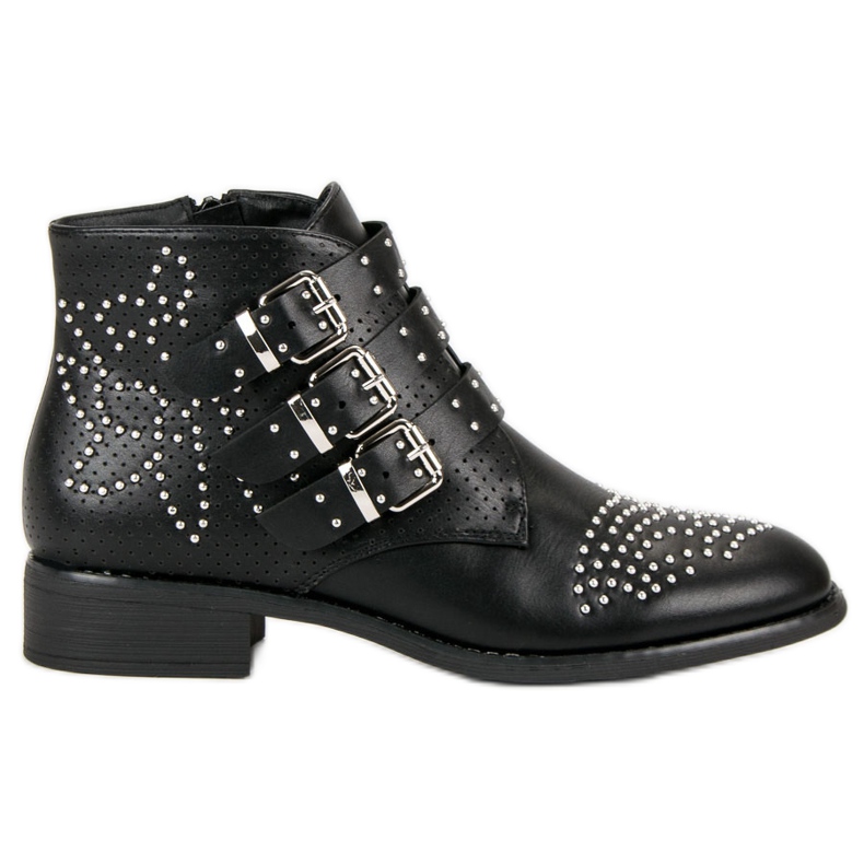 Bestelle Rockstiefel schwarz