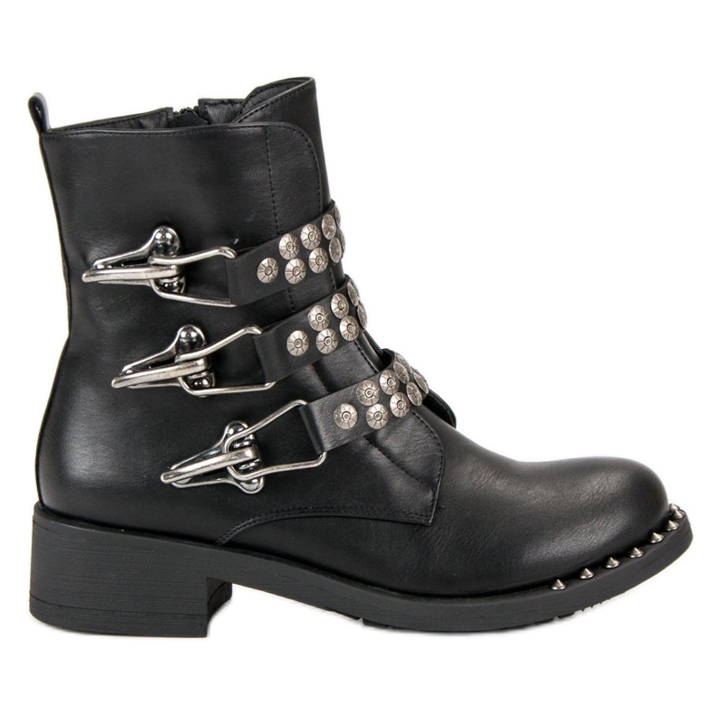 Sixth Sense Schwarze Bikerstiefel