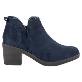 Ideal Shoes Stiefel mit hohen Absätzen blau