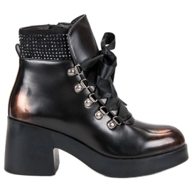 Super Me Modische Stiefel mit hohen Absätzen braun