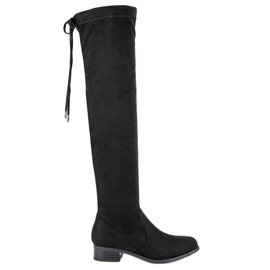 Seastar Stylische Oberschenkelhohe Stiefel schwarz