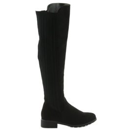 Schwarze Stiefel mit Socke Filippo