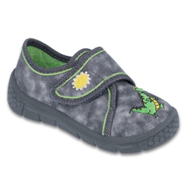 Befado Kinderschuhe 557P044 grau grün