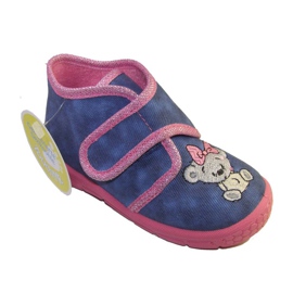 Befado Kinderschuhe 529P064 blau rosa