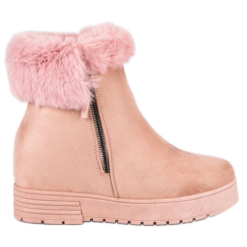 Lucky Shoes Rosa Stiefeletten