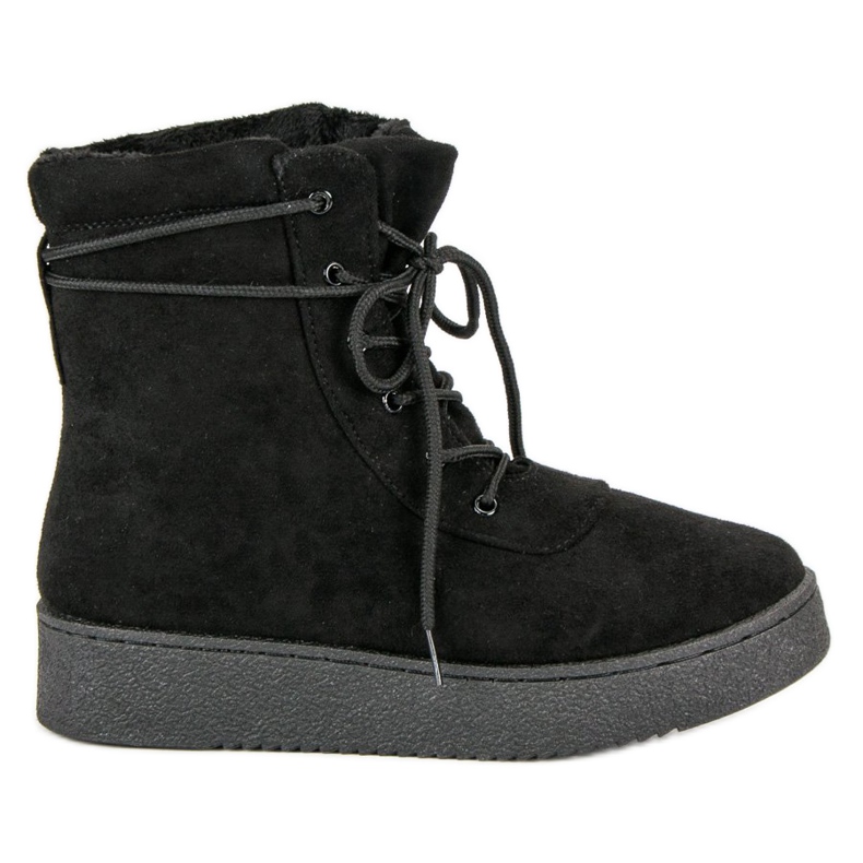 Anesia Paris Schnürstiefel auf der Plattform schwarz