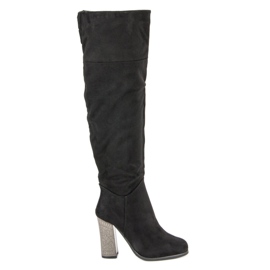 Ch. Creation Stylische Stiefel auf der Post schwarz