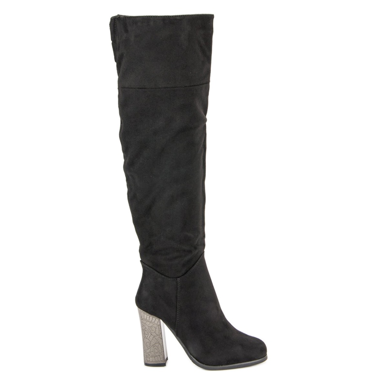Ch. Creation Stylische Stiefel auf der Post schwarz