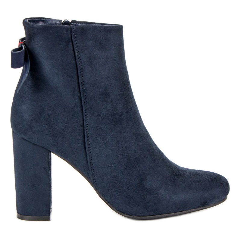 Ideal Shoes Stylische marineblaue Stiefel