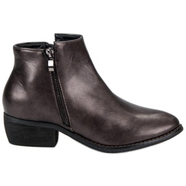 Sweet Shoes Modische Damenstiefel grau