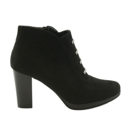 M.Daszyński Daszyński Wildlederstiefel auf der Post schwarz