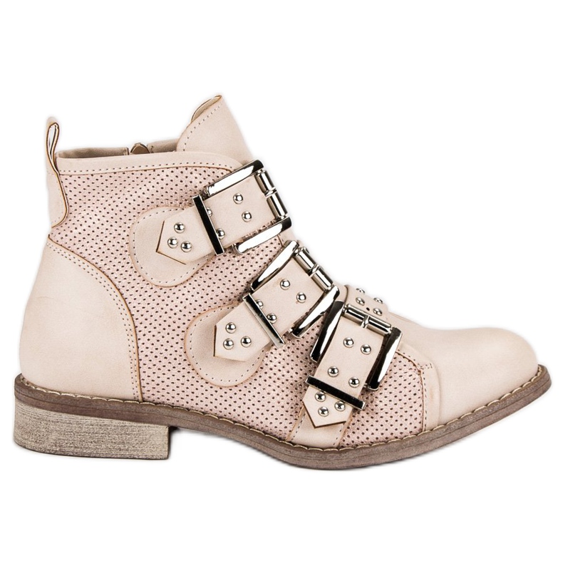 Sweet Shoes Hellrosa Stiefel schwarz