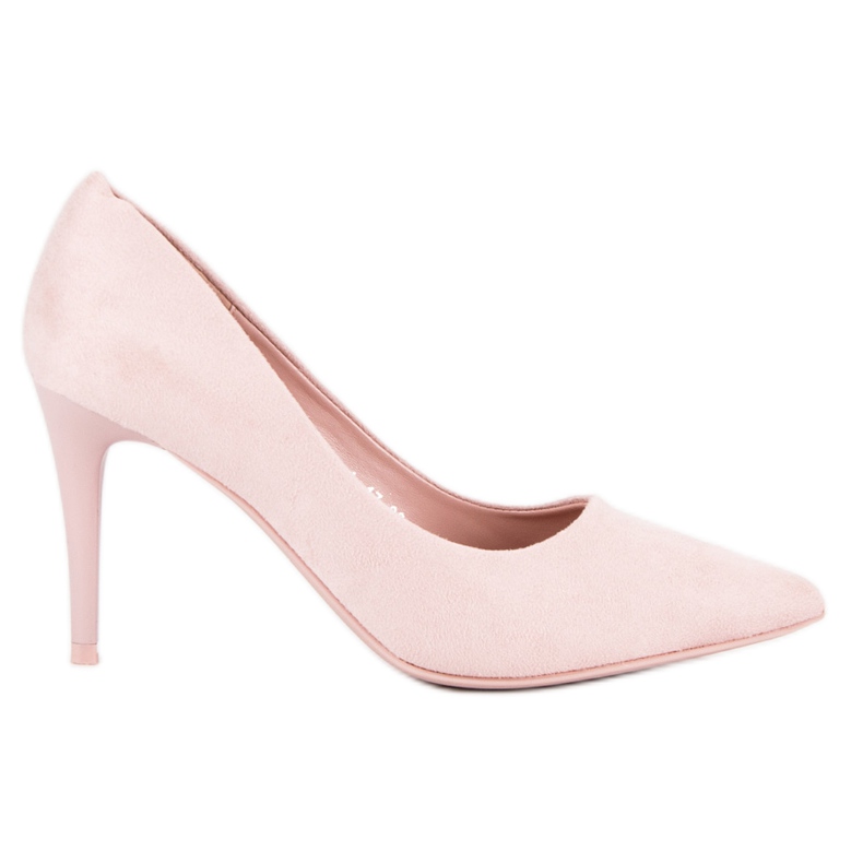 Wildleder-Absätze rosa