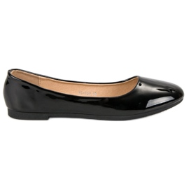 Top Shoes Lackierte Ballerinas schwarz