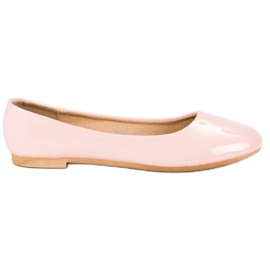 Top Shoes Lackierte Ballerinas rosa